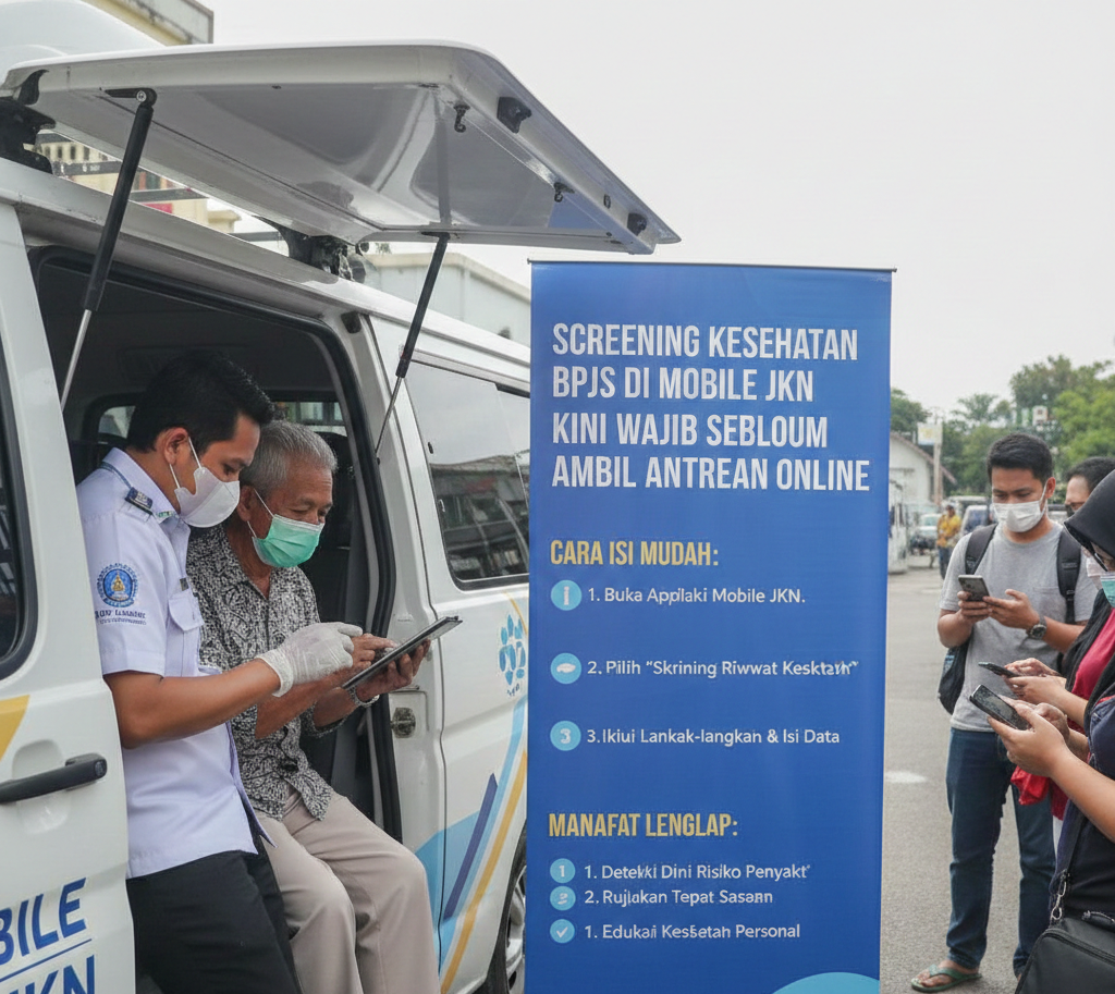 Screening Kesehatan BPJS di Mobile JKN Kini Wajib Sebelum Ambil Antrean Online, Begini Cara Isi dan Manfaat Lengkapnya