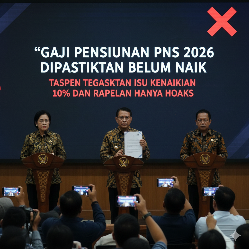 Gaji Pensiunan PNS 2026 Dipastikan Belum Naik, Taspen Tegaskan Isu Kenaikan 10 Persen dan Rapelan Hanya Hoaks