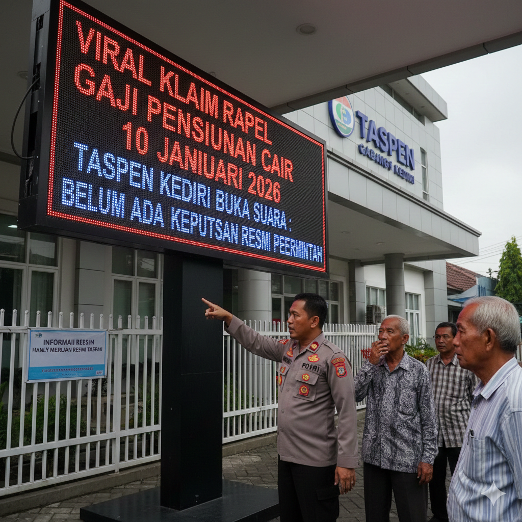 Viral Klaim Rapel Gaji Pensiunan Cair 10 Januari 2026, TASPEN Kediri Buka Suara: Belum Ada Keputusan Resmi Pemerintah