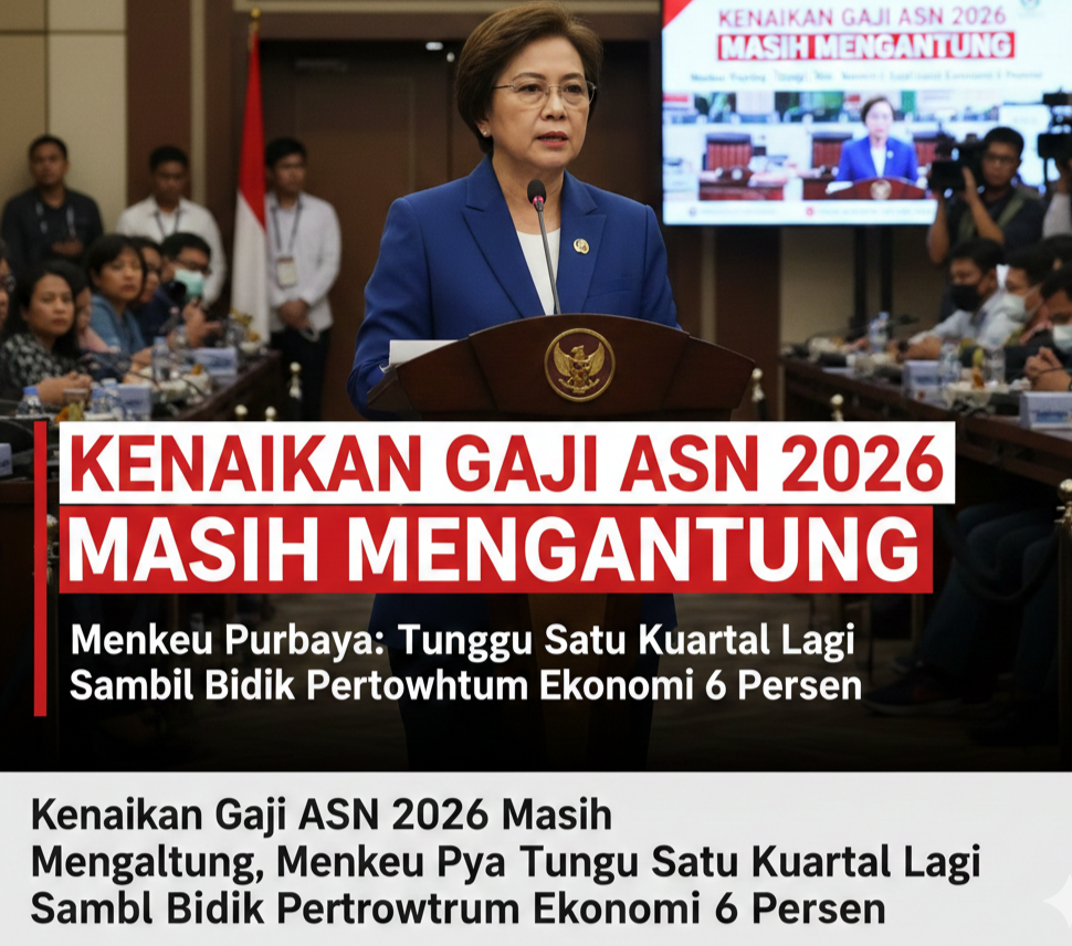 Kenaikan Gaji ASN 2026 Masih Menggantung, Menkeu Purbaya Tunggu Satu Kuartal Lagi Sambil Bidik Pertumbuhan Ekonomi 6 Persen
