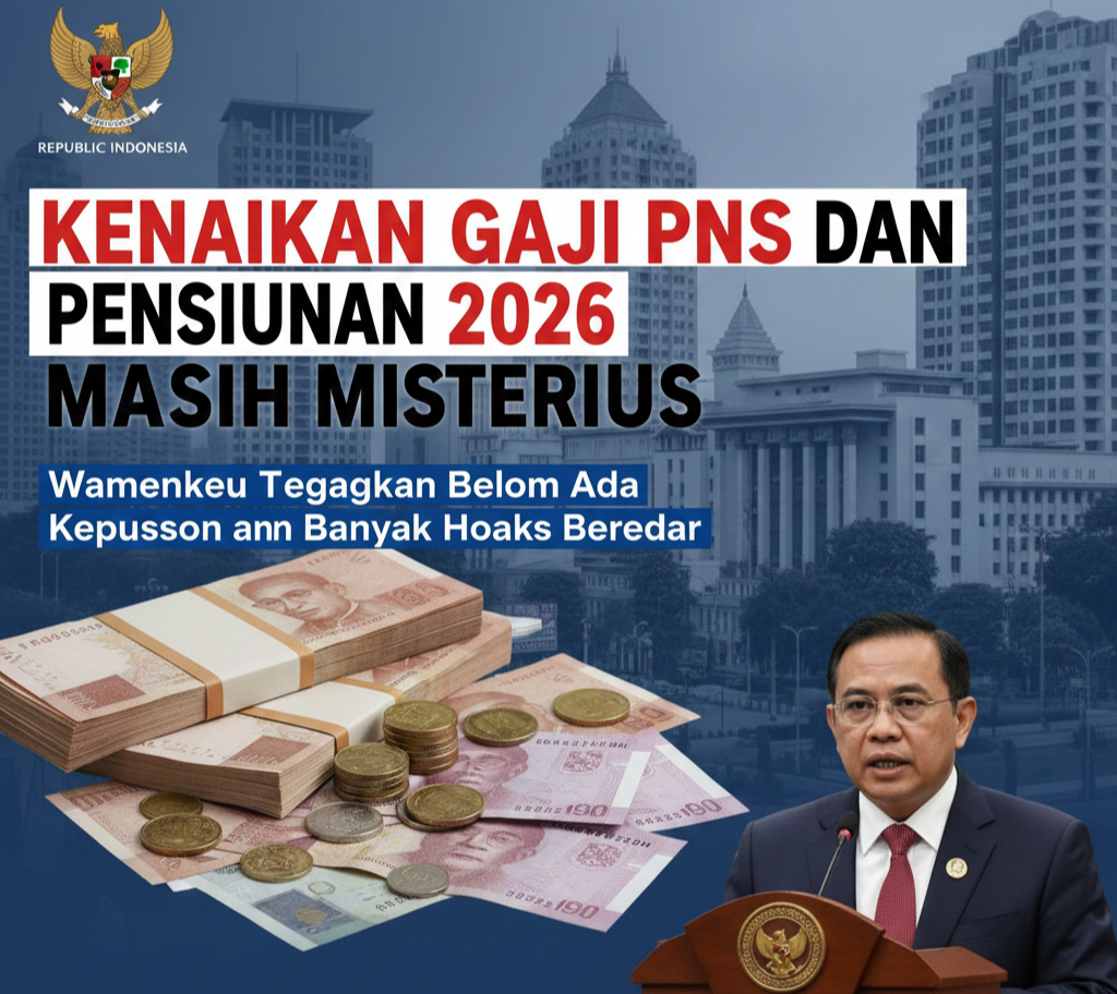Kenaikan Gaji PNS dan Pensiunan 2026 Masih Misterius, Wamenkeu Tegaskan Belum Ada Keputusan dan Banyak Hoaks Beredar