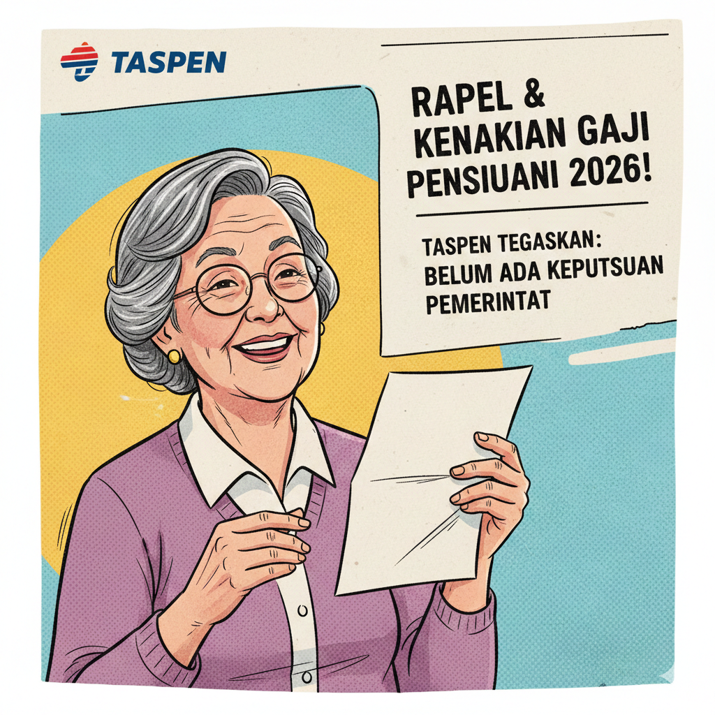 Viral Klaim Rapel dan Kenaikan Gaji Pensiunan 2026 Cair Januari, TASPEN Tegaskan Belum Ada Keputusan Pemerintah
