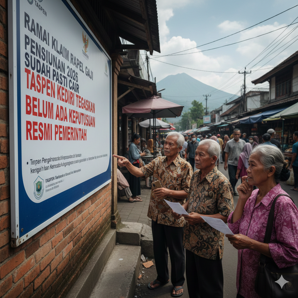 Ramai Klaim Rapel Gaji Pensiunan 2026 Sudah Pasti Cair, TASPEN Kediri Tegaskan Belum Ada Keputusan Resmi Pemerintah