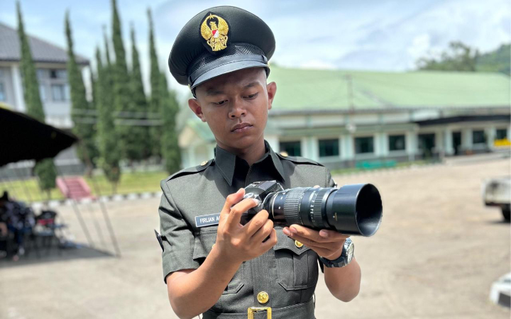 Firlian Agna Syahrial, warga Desa Sambirejo, Kecamatan Trenggalek, dari hobi kini jadi TNI.