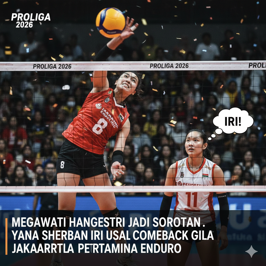 Megawati Hangestri Proliga 2026 Jadi Sorotan: Yana Sherban Ngaku Iri Usai Comeback Gila Jakarta Pertamina Enduro