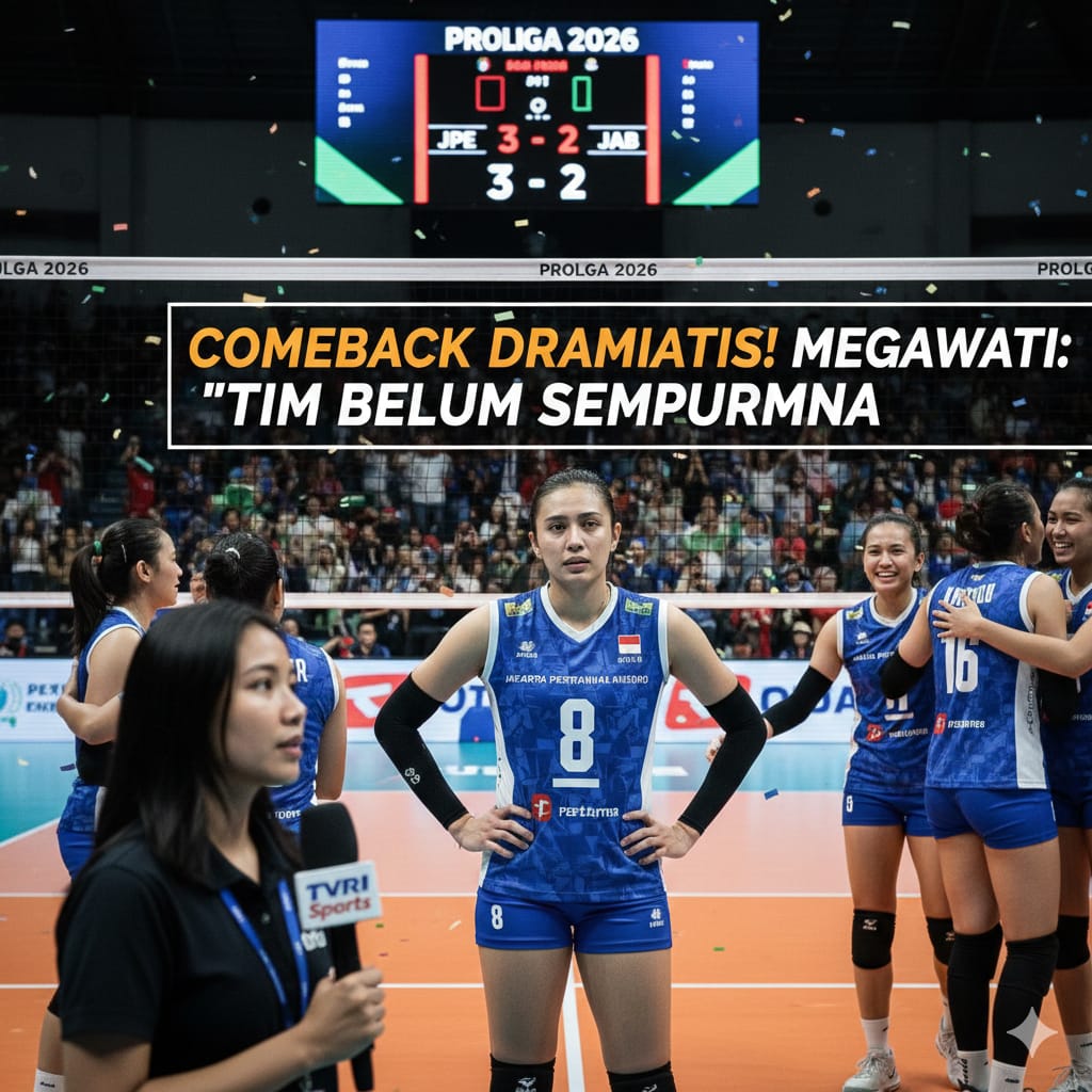 Hasil Proliga 2026: Comeback Dramatis Jakarta Pertamina Enduro, Megawati Hangestri Akui Tim Belum Sempurna