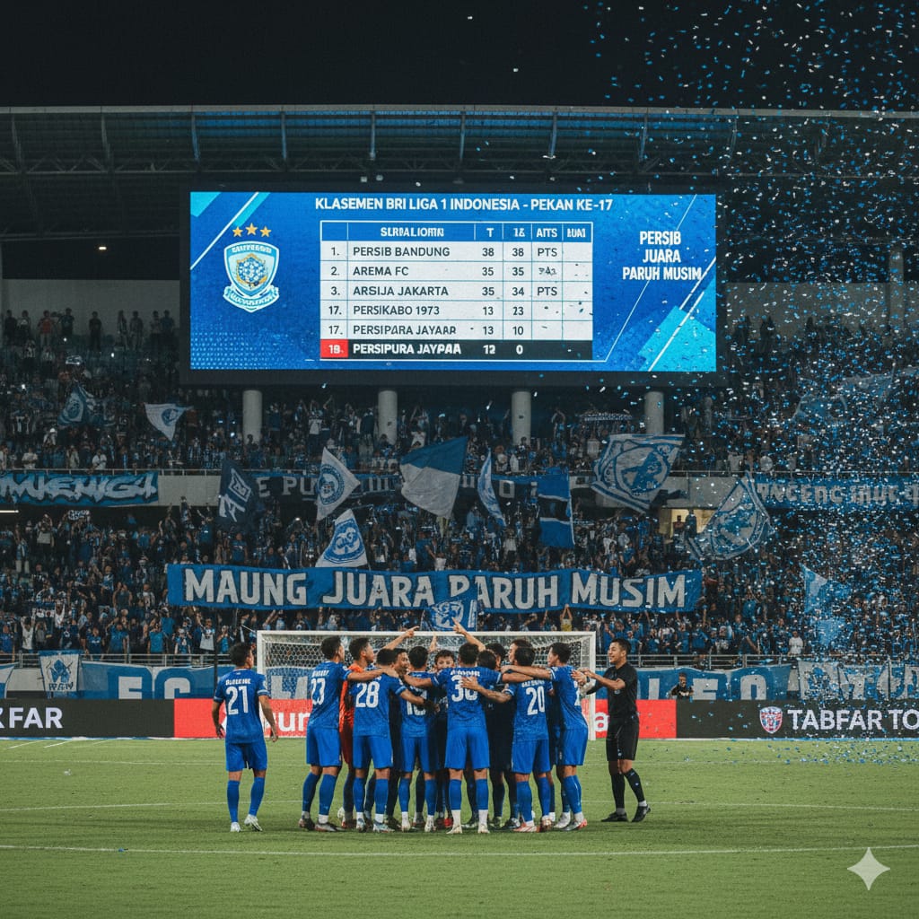 Hasil Liga 1 Indonesia Pekan ke-17 Terbaru: Persib Bandung Juara Paruh Musim, Klasemen Memanas hingga Zona Degradasi