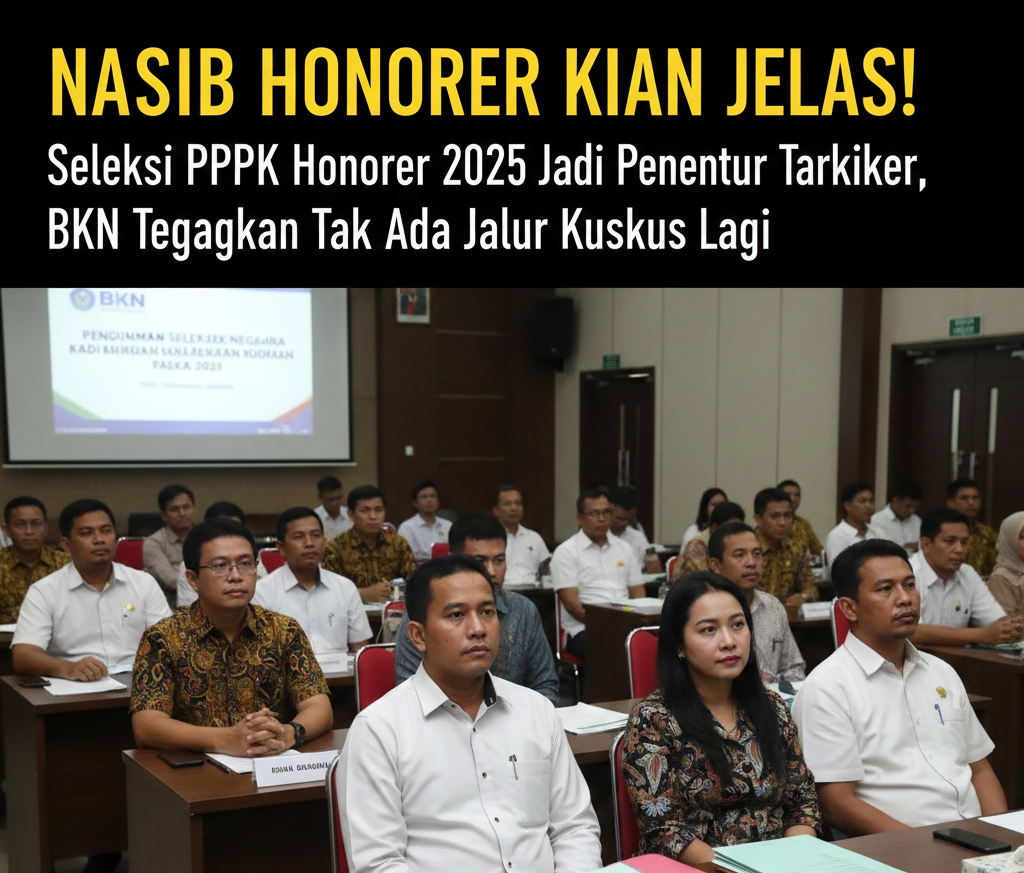 Nasib Honorer Kian Jelas! Seleksi PPPK Honorer 2025 Jadi Penentu Terakhir, BKN Tegaskan Tak Ada Jalur Khusus Lagi
