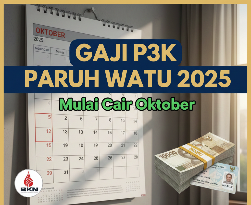 Gaji P3K Paruh Waktu 2025 Mulai Cair Oktober, BKN Pastikan Proses Bertahap Sesuai SK dan NIP Aktif