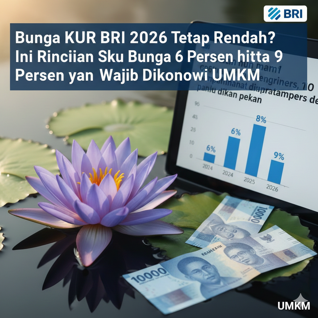 Bunga KUR BRI 2026 Tetap Rendah? Ini Rincian Suku Bunga 6 Persen hingga 9 Persen yang Wajib Diketahui UMKM