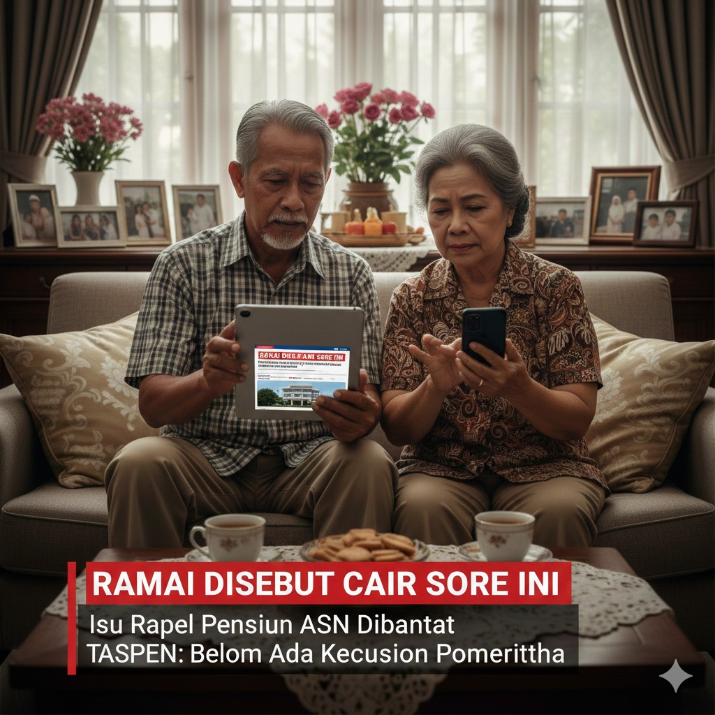 Ramai Disebut Cair Sore Ini, Isu Rapel Pensiun ASN Dibantah TASPEN: Belum Ada Keputusan Pemerintah