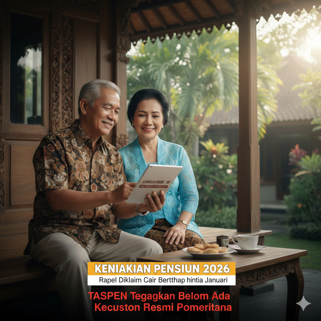 Kenaikan Pensiun 2026 dan Rapel Diklaim Cair Bertahap hingga Januari, TASPEN Tegaskan Belum Ada Keputusan Resmi Pemerintah
