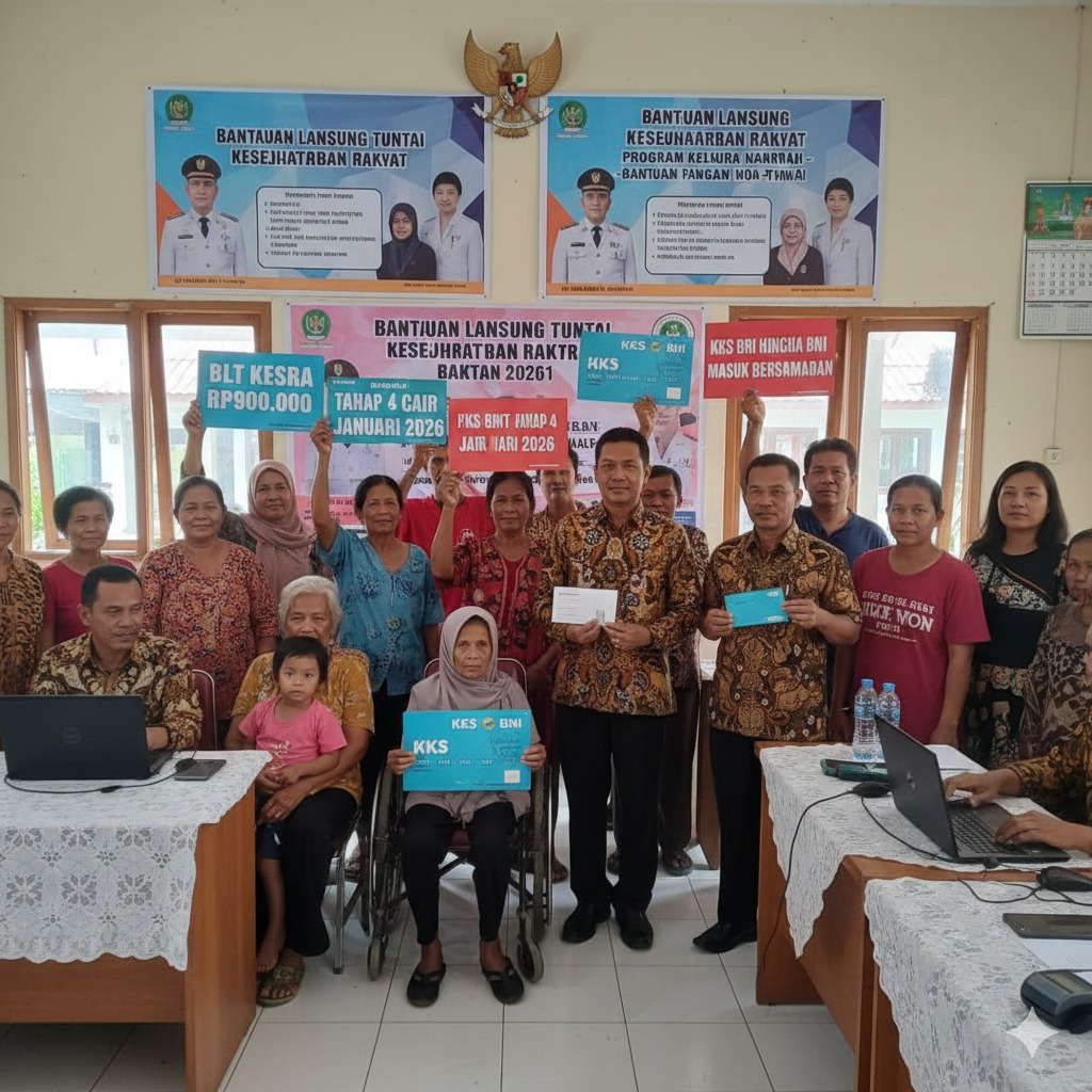 BLT Kesra Rp900.000 dan PKH-BPNT Tahap 4 Mulai Cair Merata Januari 2026, KKS BRI hingga BNI Masuk Bersamaan