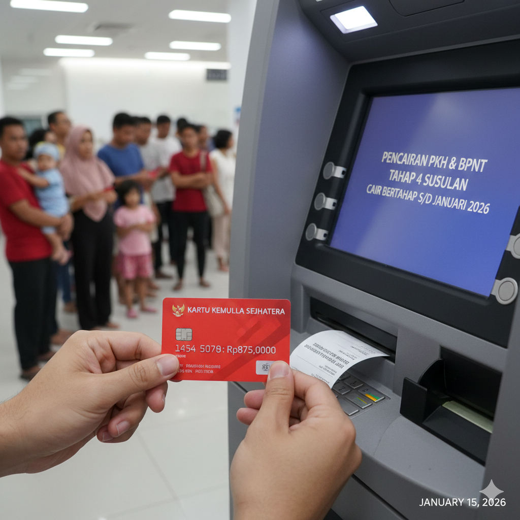 PKH BPNT Tahap 4 Susulan Mulai Cair Januari 2026, Saldo KKS Masuk Bertahap hingga Rp875.000