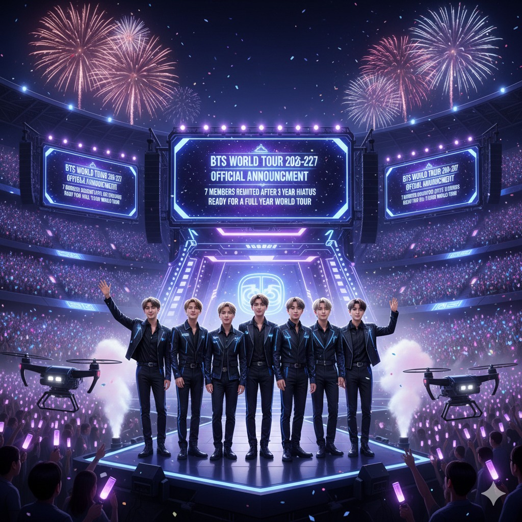 BTS World Tour 2026-2027 Resmi Diumumkan, 7 Member Reuni Usai 3 Tahun Hiatus dan Siap Konser Setahun Penuh di Dunia