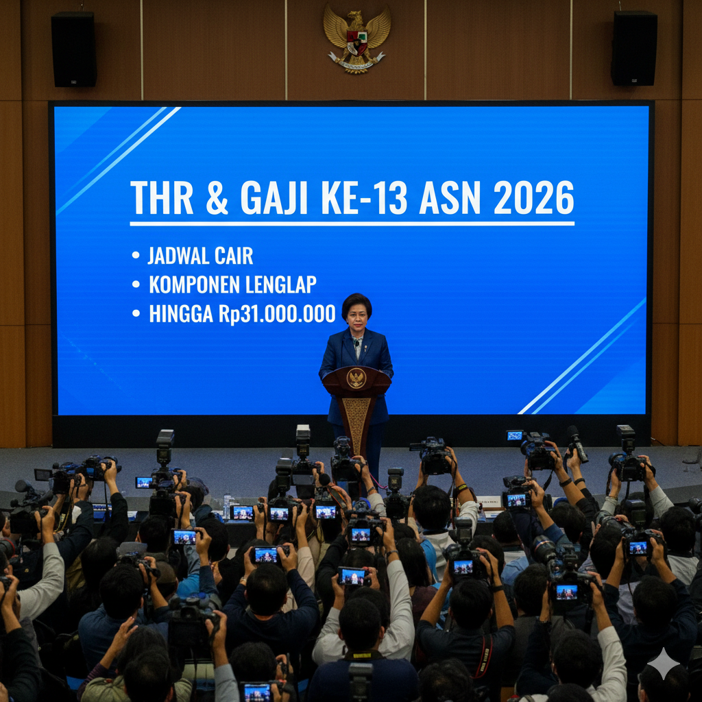 THR dan Gaji ke-13 ASN 2026: Jadwal Cair, Komponen, dan Angka Fantastis hingga Rp31 Juta