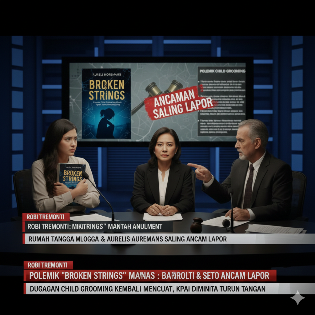 Buku Broken Strings Aureli Muremans Disorot Tajam, Ancaman Saling Lapor dengan Robi Tremonti Menguat di Tengah Polemik Child Grooming