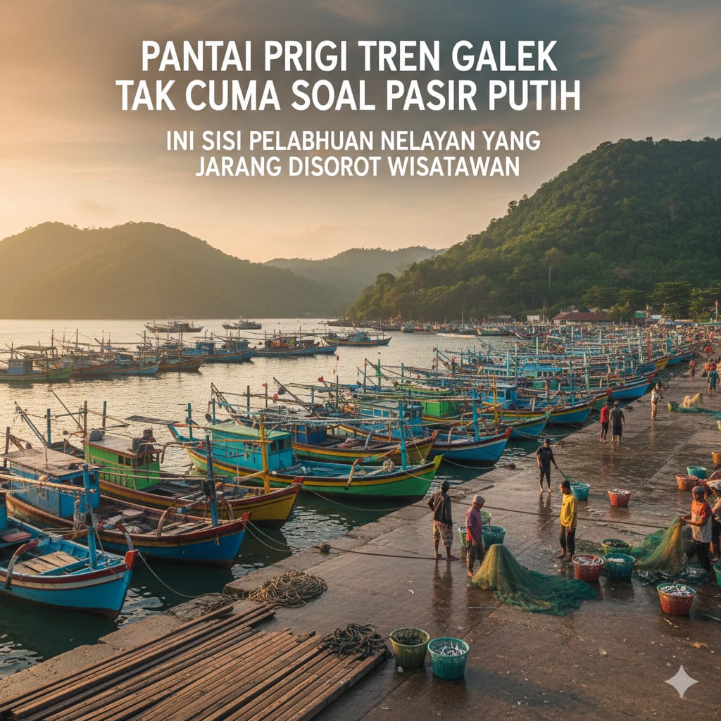 Pantai Prigi Trenggalek Tak Cuma Soal Pasir Putih, Ini Sisi Pelabuhan Nelayan yang Jarang Disorot Wisatawan