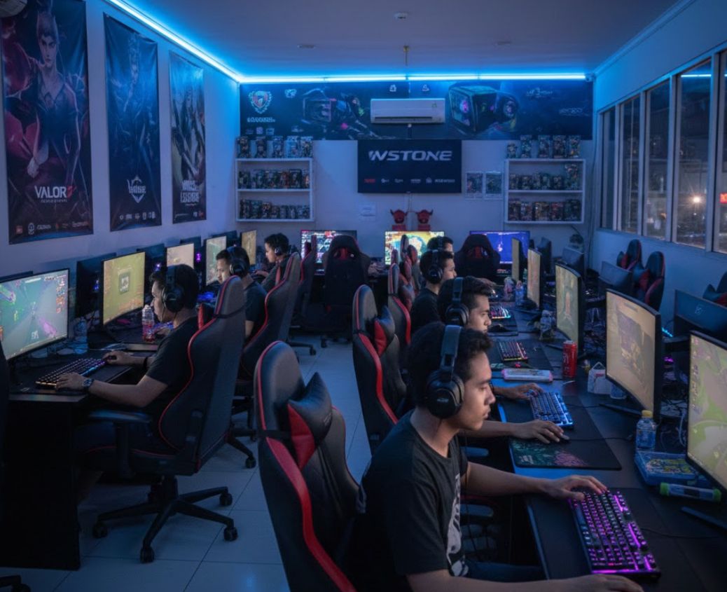 Warnet Simulator Indonesia Makin Gila! Cari Barang Gratis, Mancing Jadi Kaya, hingga Buka VR dan Arcade demi Cuan Besar