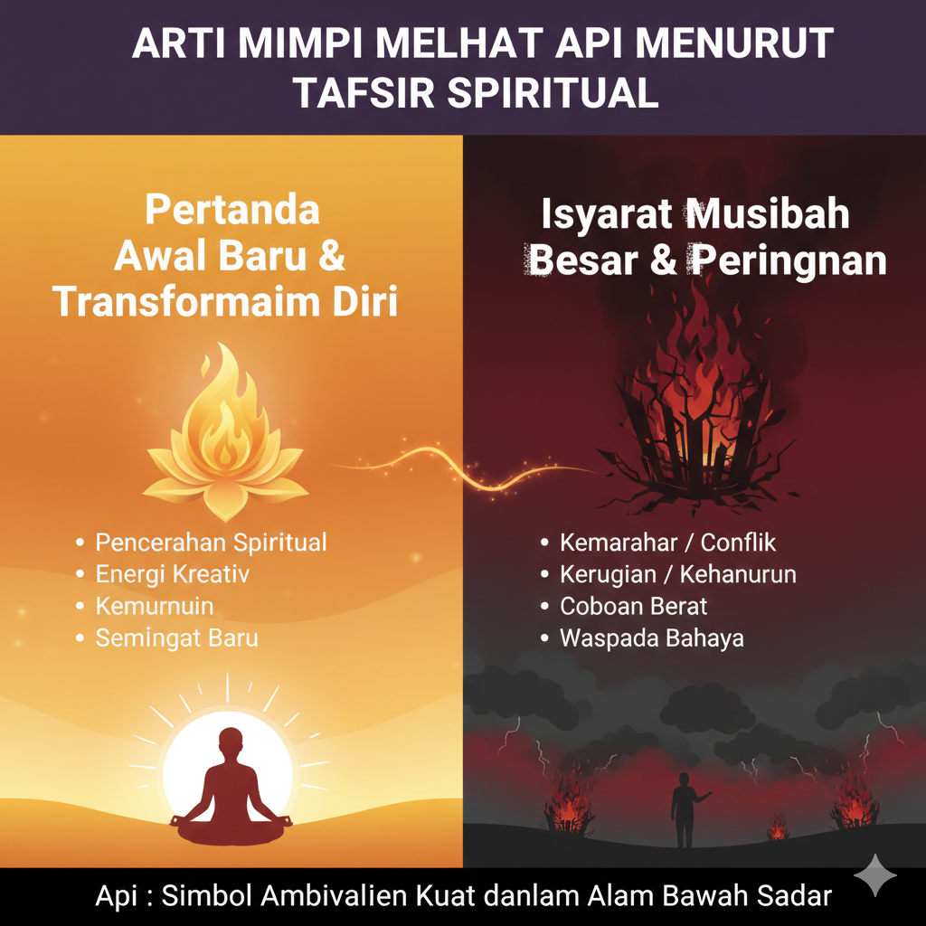 Arti Mimpi Melihat Api Menurut Tafsir Spiritual: Pertanda Awal Baru hingga Isyarat Musibah Besar