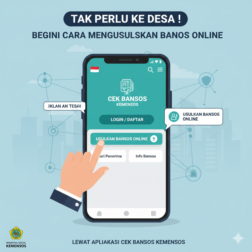 Tak Perlu ke Desa! Begini Cara Mengusulkan Bansos Online Lewat Aplikasi Cek Bansos Kemensos