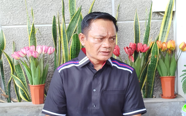 Kasat Reskrim Polres Trenggalek, AKP Eko Widiantoro memberikan keterangan terkait kasus arisan.