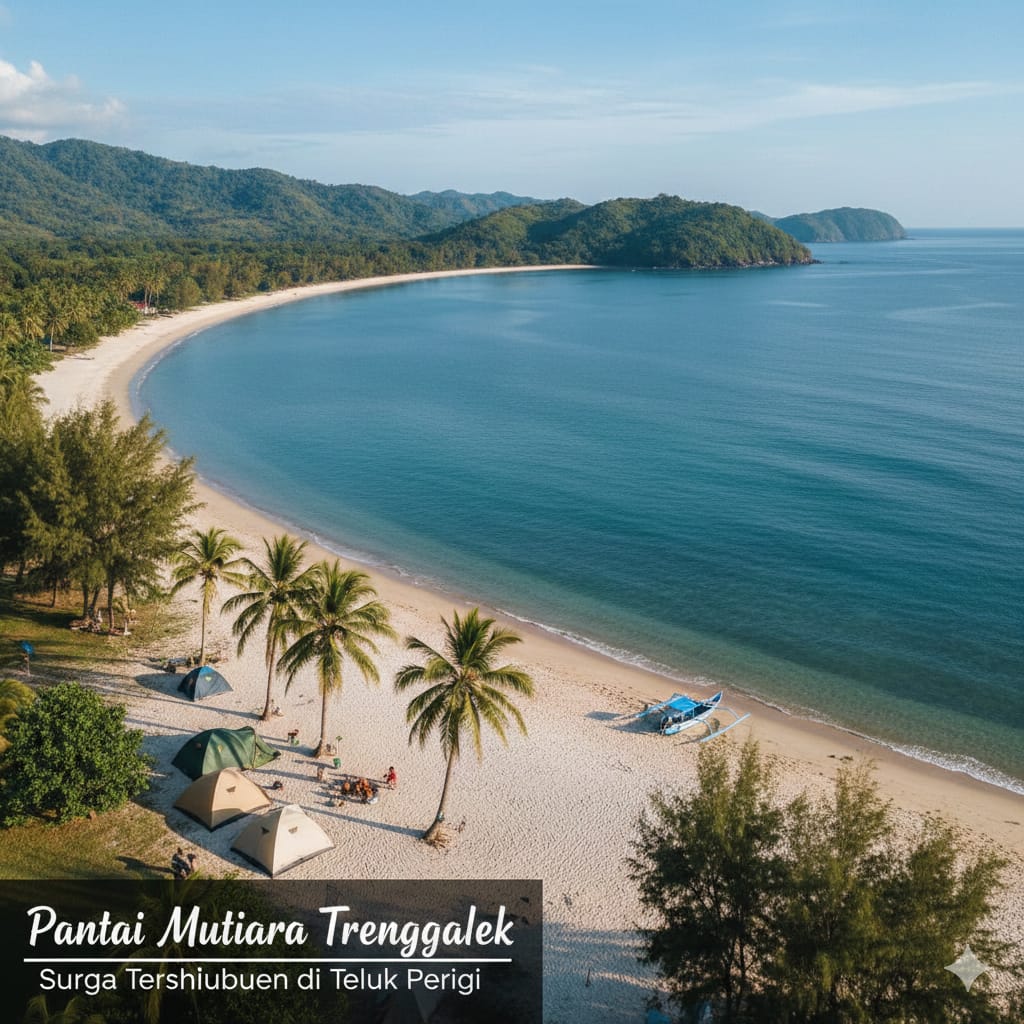 Pantai Mutiara Trenggalek, Surga Tersembunyi di Teluk Perigi yang Cocok untuk Camping Tenang dan Menikmati Alam Alami