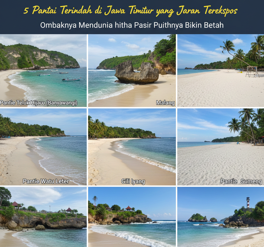 5 Pantai Terindah di Jawa Timur yang Jarang Terekspos, Ombaknya Mendunia hingga Pasir Putihnya Bikin Betah