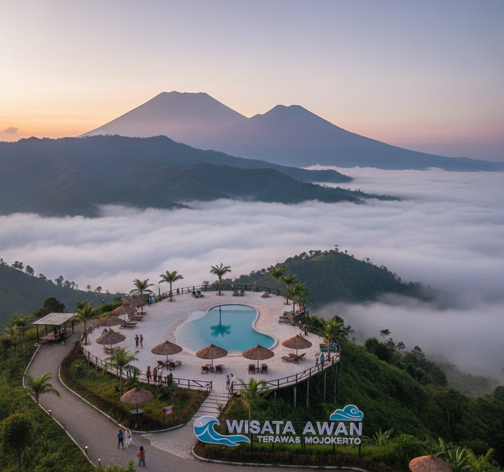 Wisata Awan Terawas Mojokerto Viral dengan Pantai di Atas Awan, Lokasinya di Pegunungan dan Bikin Takjub