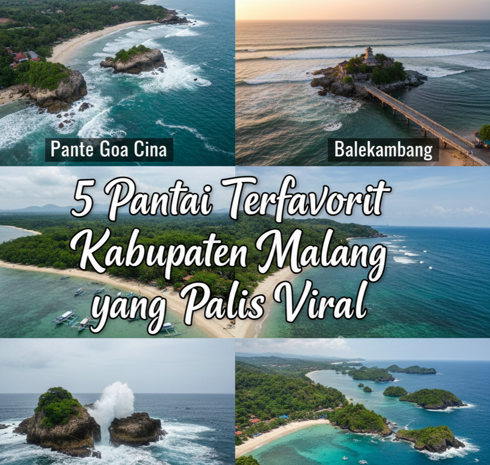 5 Pantai Terfavorit Kabupaten Malang yang Paling Viral, Ada yang Dijuluki Raja Ampat-nya Jawa Timur