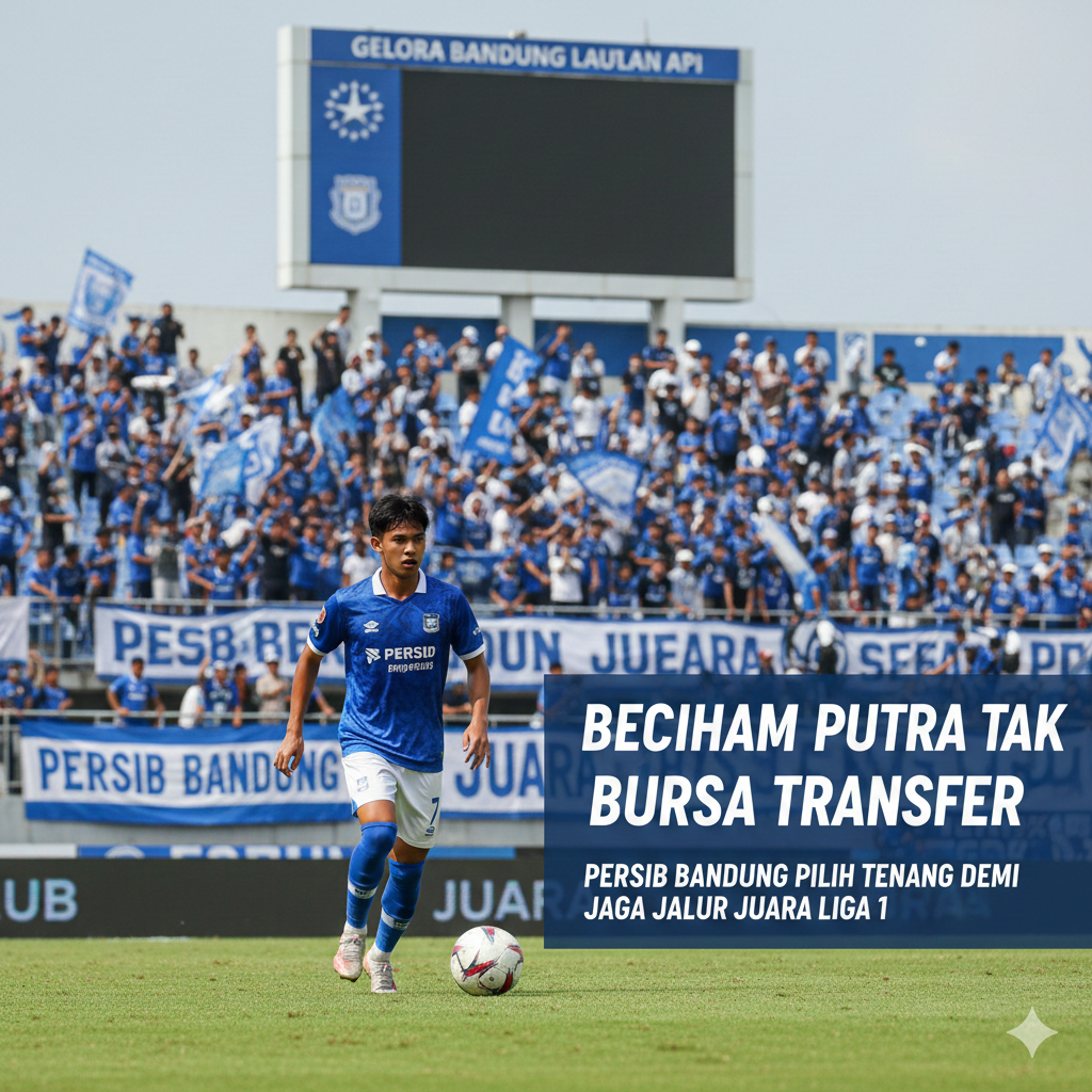 Beckham Putra Tak Gentar Bursa Transfer, Persib Bandung Pilih Tenang demi Jaga Jalur Juara Liga 1