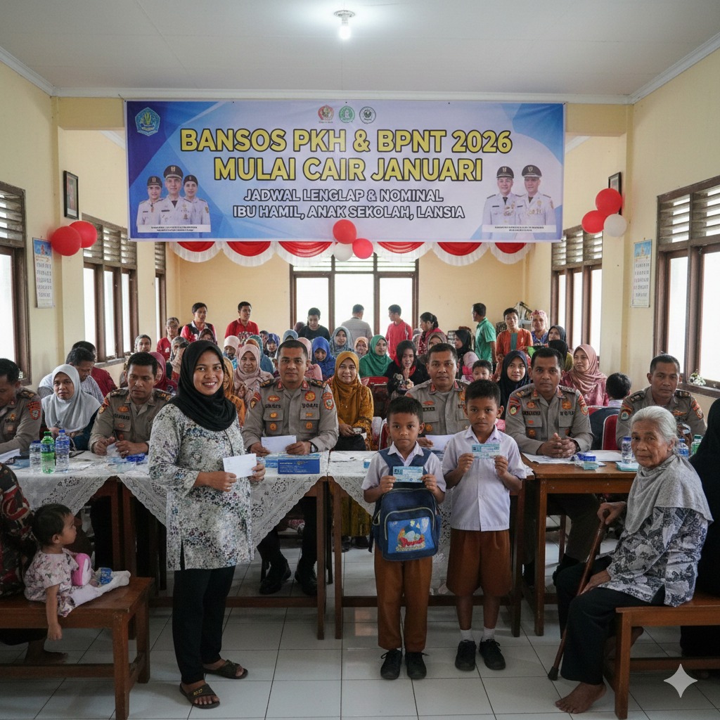 Bansos PKH dan BPNT 2026 Mulai Cair Januari, Ini Jadwal Lengkap Tahapan dan Nominal untuk Ibu Hamil, Anak Sekolah hingga Lansia