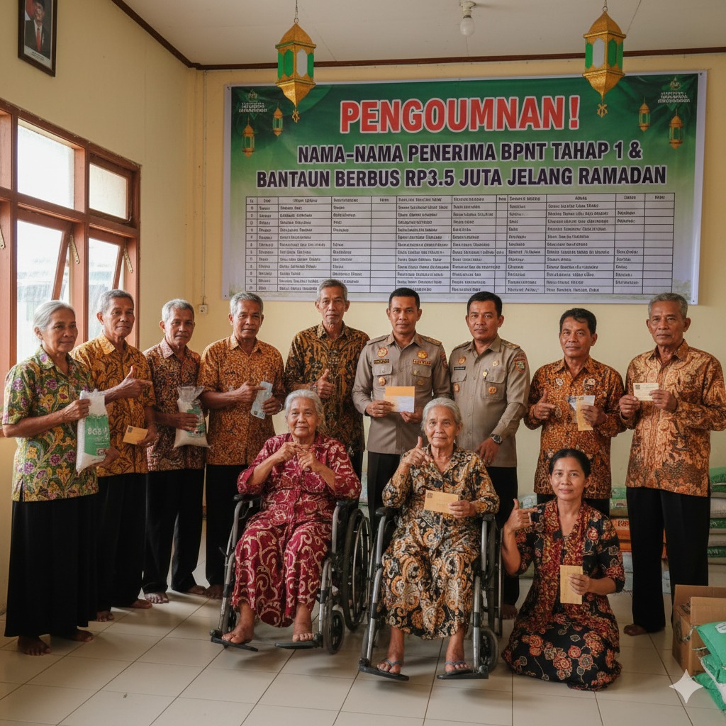 Nama-Nama Penerima BPNT Tahap 1 dan Bantuan Beras 40 Kg 2026, Akumulasi Bansos Bisa Tembus Rp3,5 Juta Jelang Ramadan