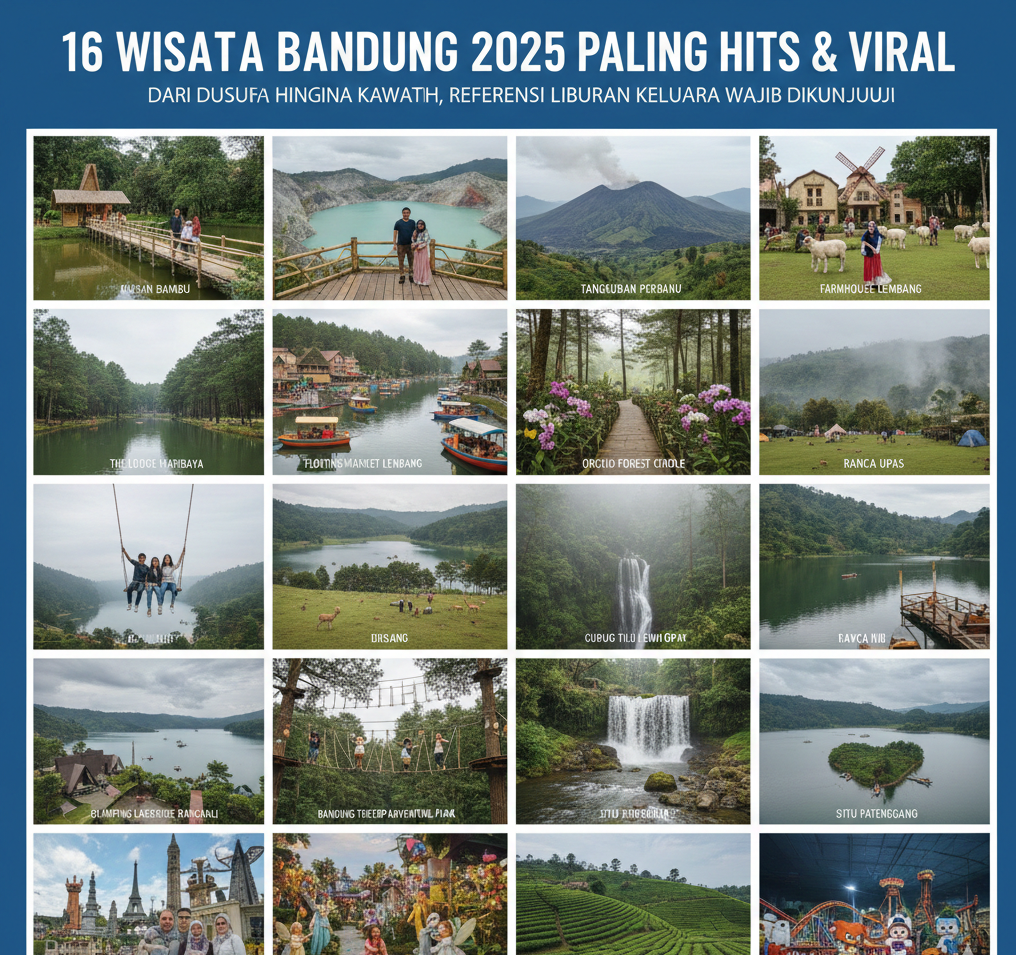 16 Wisata Bandung 2025 Paling Hits dan Viral, dari Dusun Bambu hingga Kawah Putih, Referensi Liburan Keluarga Wajib Dikunjungi