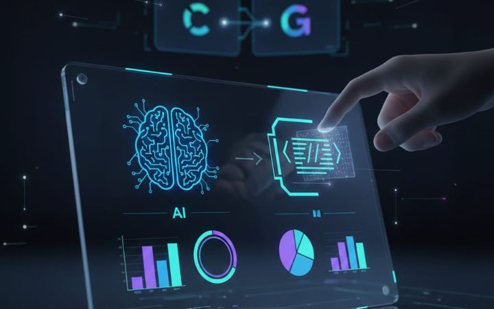 Tampilan infografis visual hasil Keren App yang dibuat otomatis lewat AI setelah kode di paste ke ChatGPT dan Google Gemini, siap dipakai tanpa desain ribet.