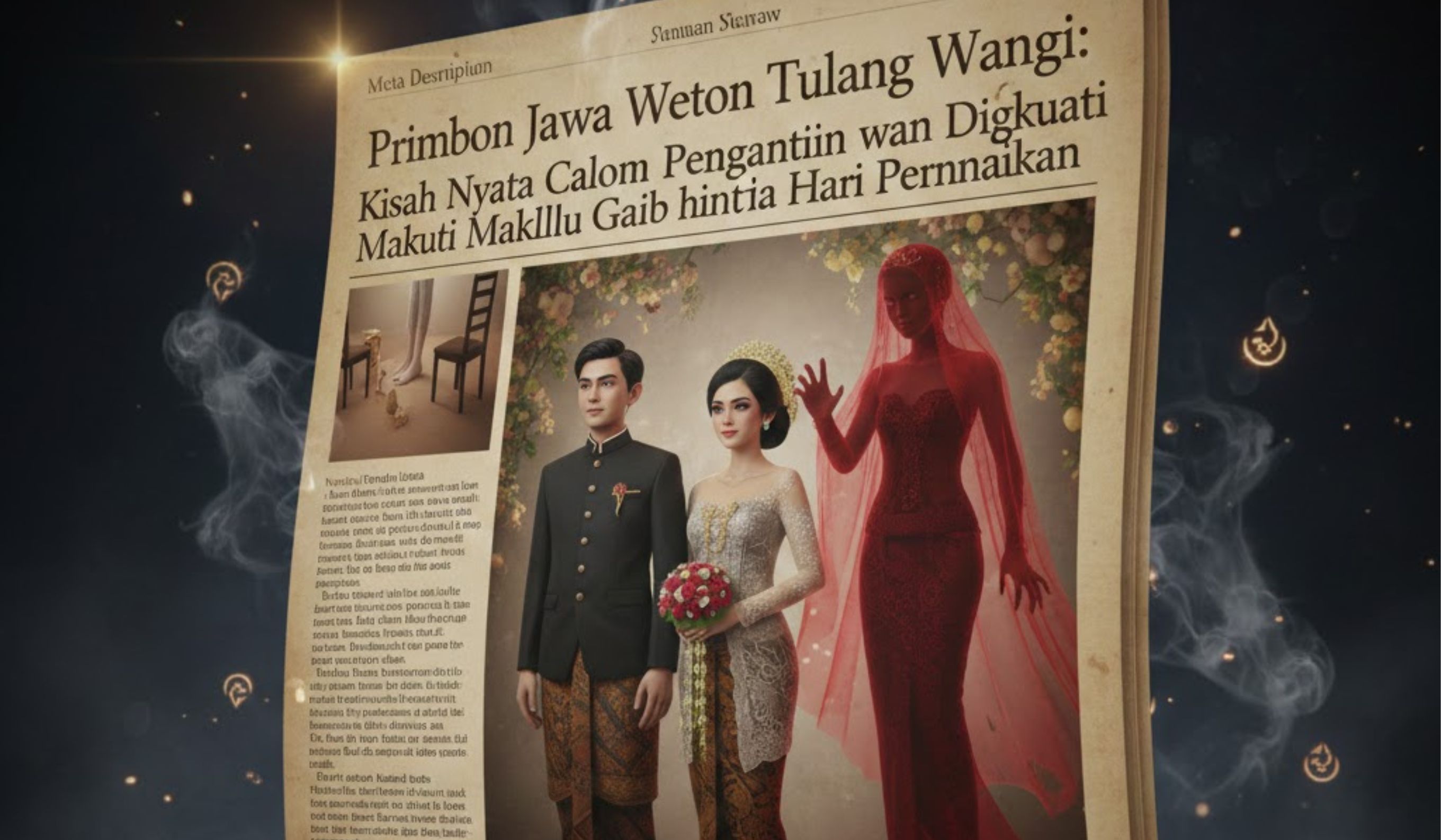 Primbon Jawa weton tulang wangi kembali viral lewat kisah nyata calon pengantin yang mengalami gangguan gaib jelang pernikahan.