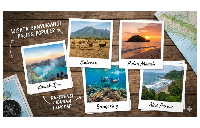 Wisata Banyuwangi paling populer: Kawah Ijen, Baluran, Pulau Merah, Bangsring, hingga Alas Purwo. Referensi liburan lengkap.