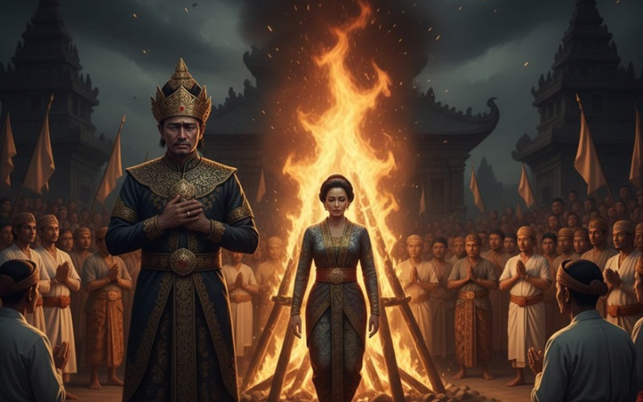 Asal-usul Bojonegoro dari legenda Prabu Angling Dharma, kisah cinta Dewi Setiowati, pati obong, dan makna bojo negara.