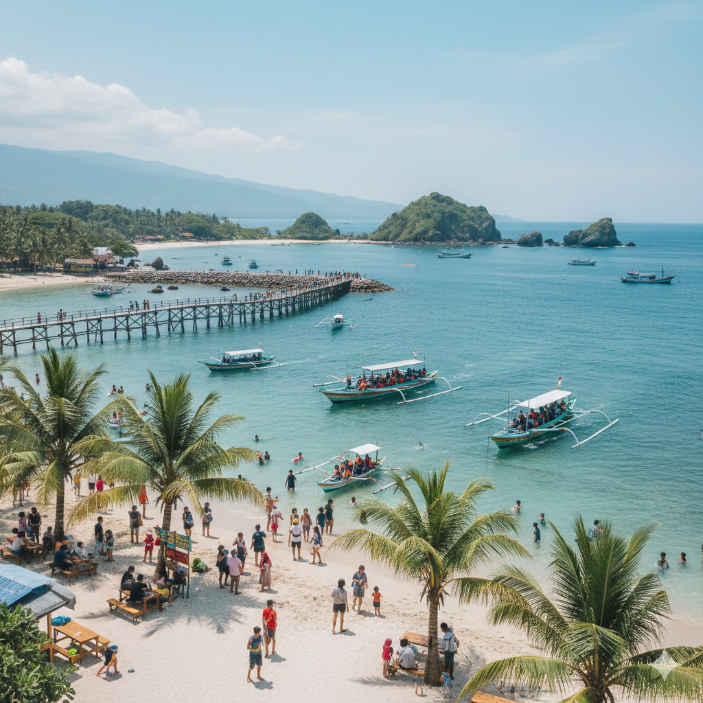 Pantai Pasir Putih Trenggalek Makin Ramai Diserbu Wisatawan, Naik Perahu Keliling Karangongso Jadi Daya Tarik Utama, Ini Rute dan Biayanya