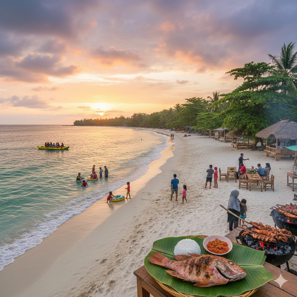 Pesona Pantai Pasir Putih Trenggalek yang Tak Pernah Sepi, Tiket Murah Rp15 Ribu, Wahana Lengkap hingga Kuliner Ikan Bakar Favorit Wisatawan