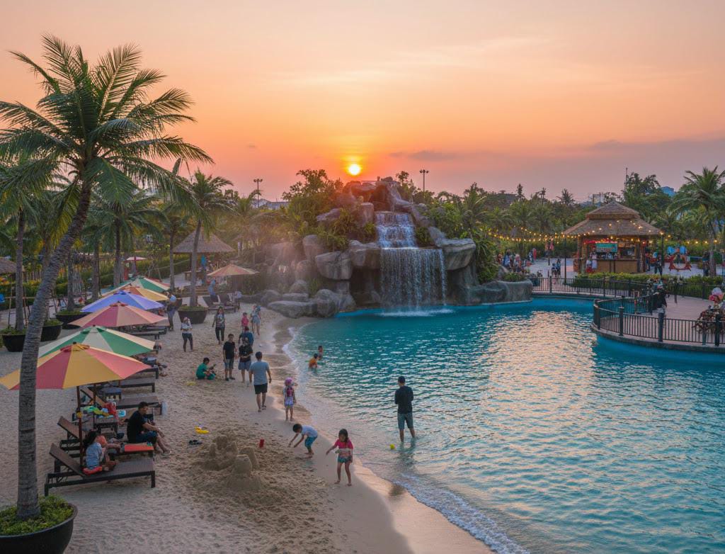Pantai Buatan Wana Griya Bogor Jadi Favorit Baru, Tiket Rp7.500 Tapi Sensasinya Serasa Liburan ke Pantai Asli