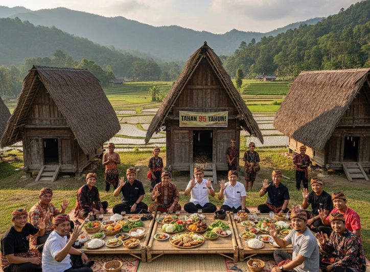 Desa Adat Gelar Alam Kasepuhan Cipta Gelar di Sukabumi bikin takjub: tamu disuguhi makan, lumbung padi disebut tahan 95 tahun!