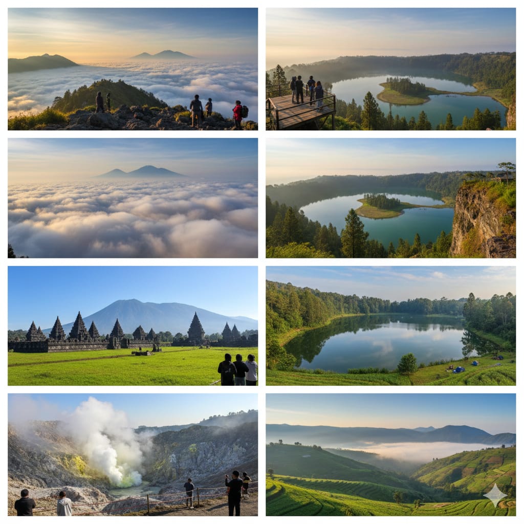 Wisata Dieng menyuguhkan 7 destinasi populer dari Gunung Prau, Bukit Sikunir, hingga Telaga Dringo yang selalu memikat wisatawan.