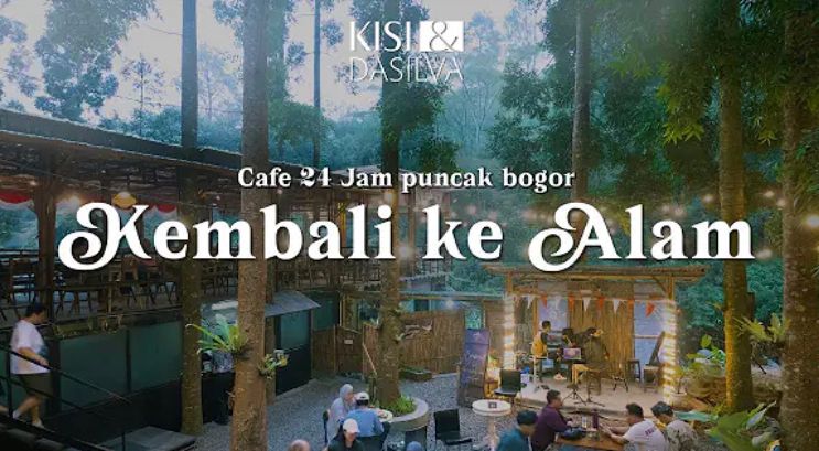 Kembali ke Alam Bogor, kafe 24 jam di Cisarua Puncak dengan glamping pinggir sungai, live music tiap malam, suasana syahdu!