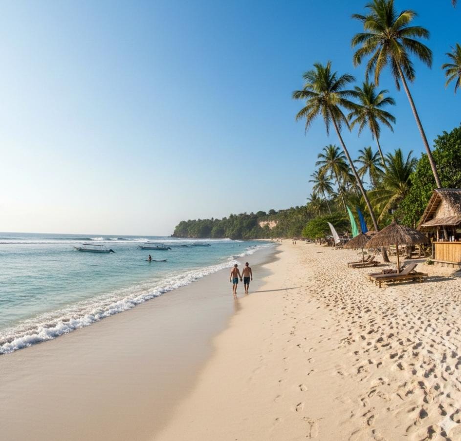 Pantai Kuta Bali kini makin modern. Jalur pathway baru, surfing ramai, hingga wajah Kuta yang lebih tertata kembali menarik wisatawan.
