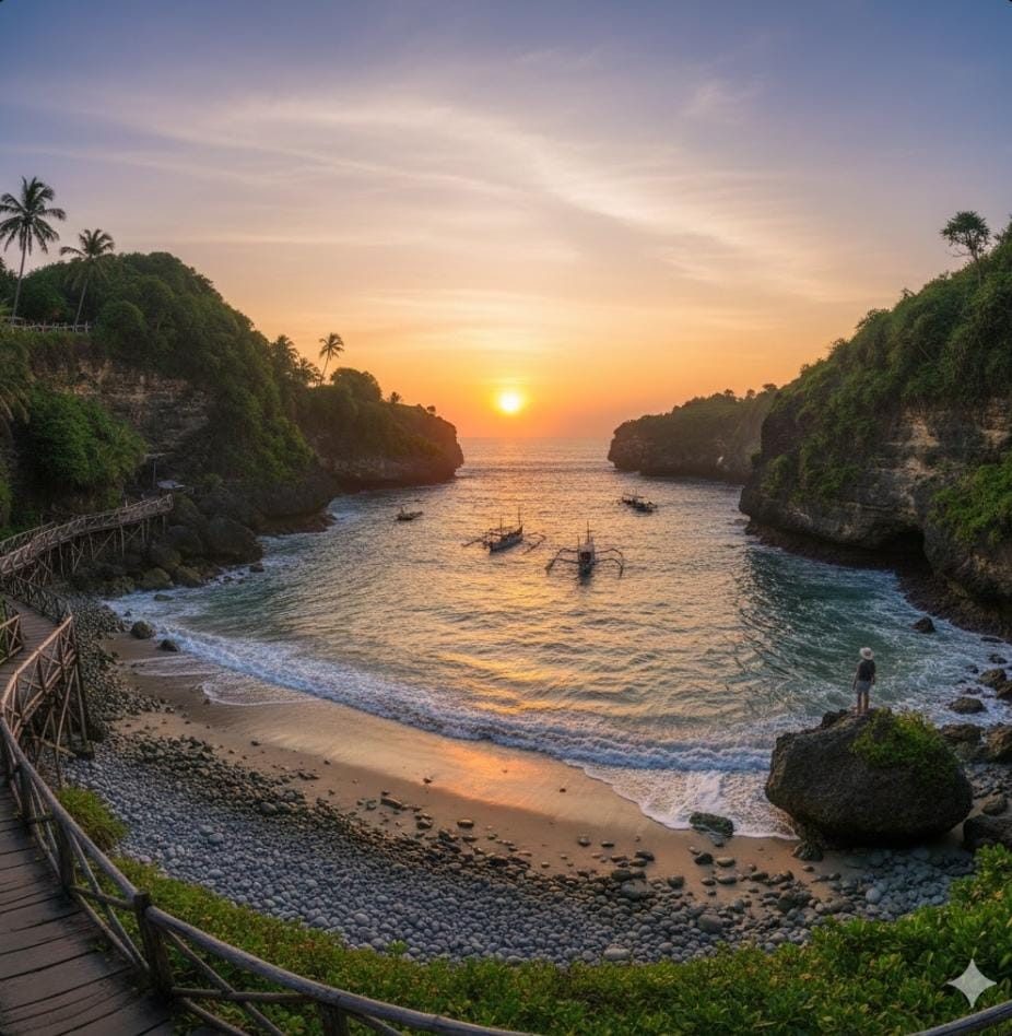 10 pantai di Pacitan menawarkan pesona luar biasa, dari Pantai Klayar hingga Watu Karung yang dijuluki Raja Ampat Jawa Timur.