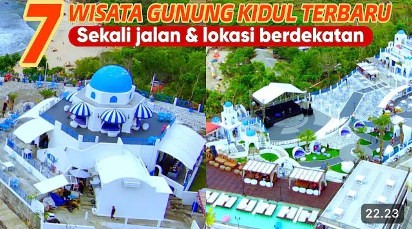 7 wisata hits Gunungkidul Jogja sekali jalan! Jungwok Blue Ocean, Wediombo, Goa Pindul, Slili, Indrayanti lengkap tiket & tipsnya.