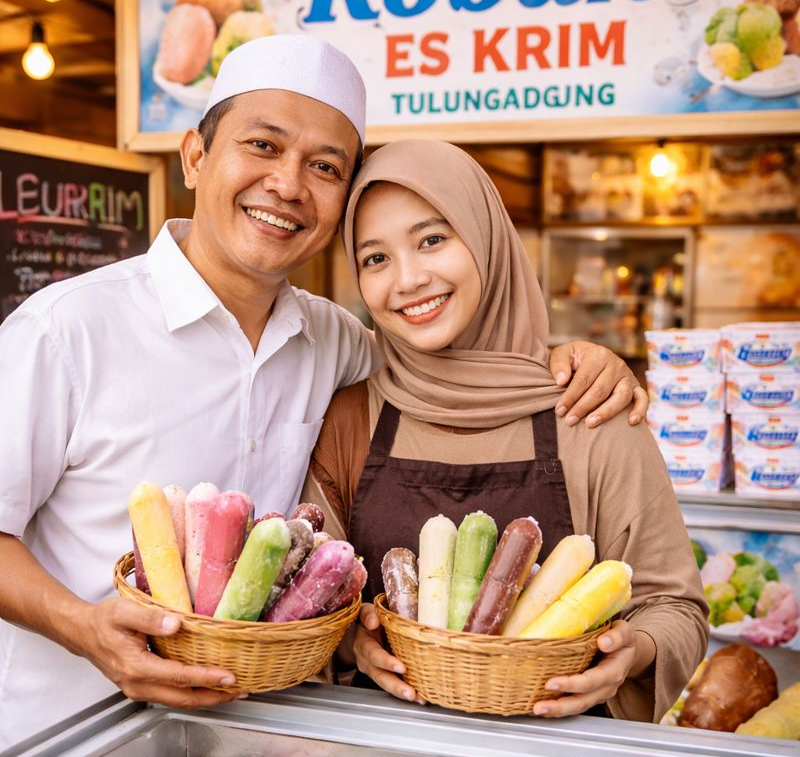 Tolak Riba, Jual Rumah dan Mobil Demi Hijrah: Kisah Robani Es Krim Tulungagung yang Laris Manis Rp1.000 per Biji hingga Diserbu Jelang Lebaran