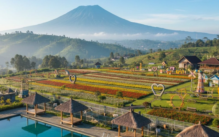 Wisata Bandungan menawarkan kolam estetik, taman bunga, candi bersejarah, hingga Dino Park. Simak 5 rekomendasi favorit keluarga.