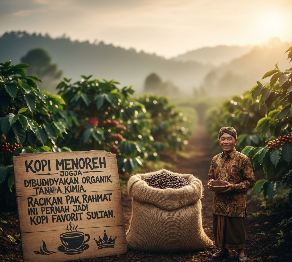 Kopi Menoreh Jogja Dibudidayakan Organik Tanpa Kimia, Racikan Pak Rahmat Ini Pernah Jadi Kopi Favorit Sultan